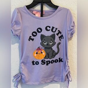 Kids 'Too Cute to Spook' Lavender Tee